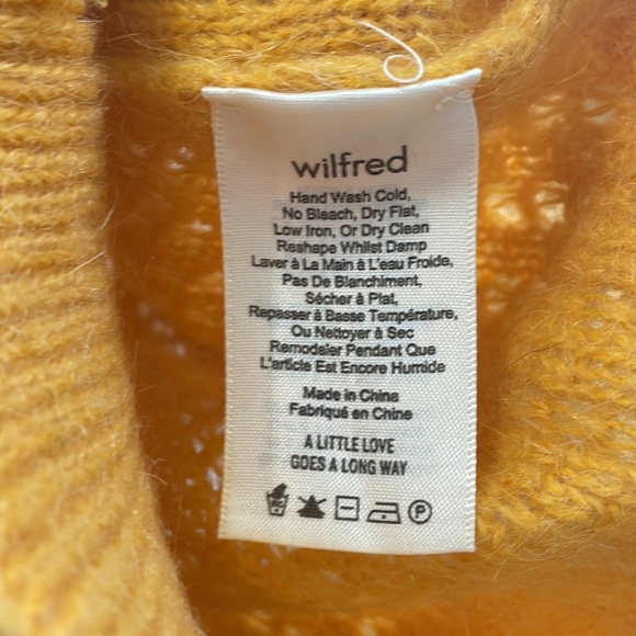 Aritizia wilfred - yellow alpaca sweater - small - Picture 4 of 10